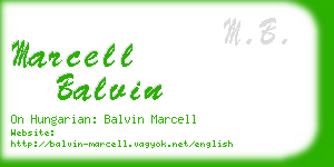 marcell balvin business card